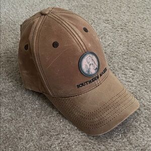 Southern Marsh Labrador Dog Hunting Hat Tan Baseball Cap